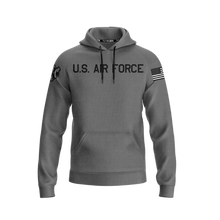 Load image into Gallery viewer, USAFA BASEBALL ON FIELD AUTHENTIC GREY FLEECE LINED HOODIE