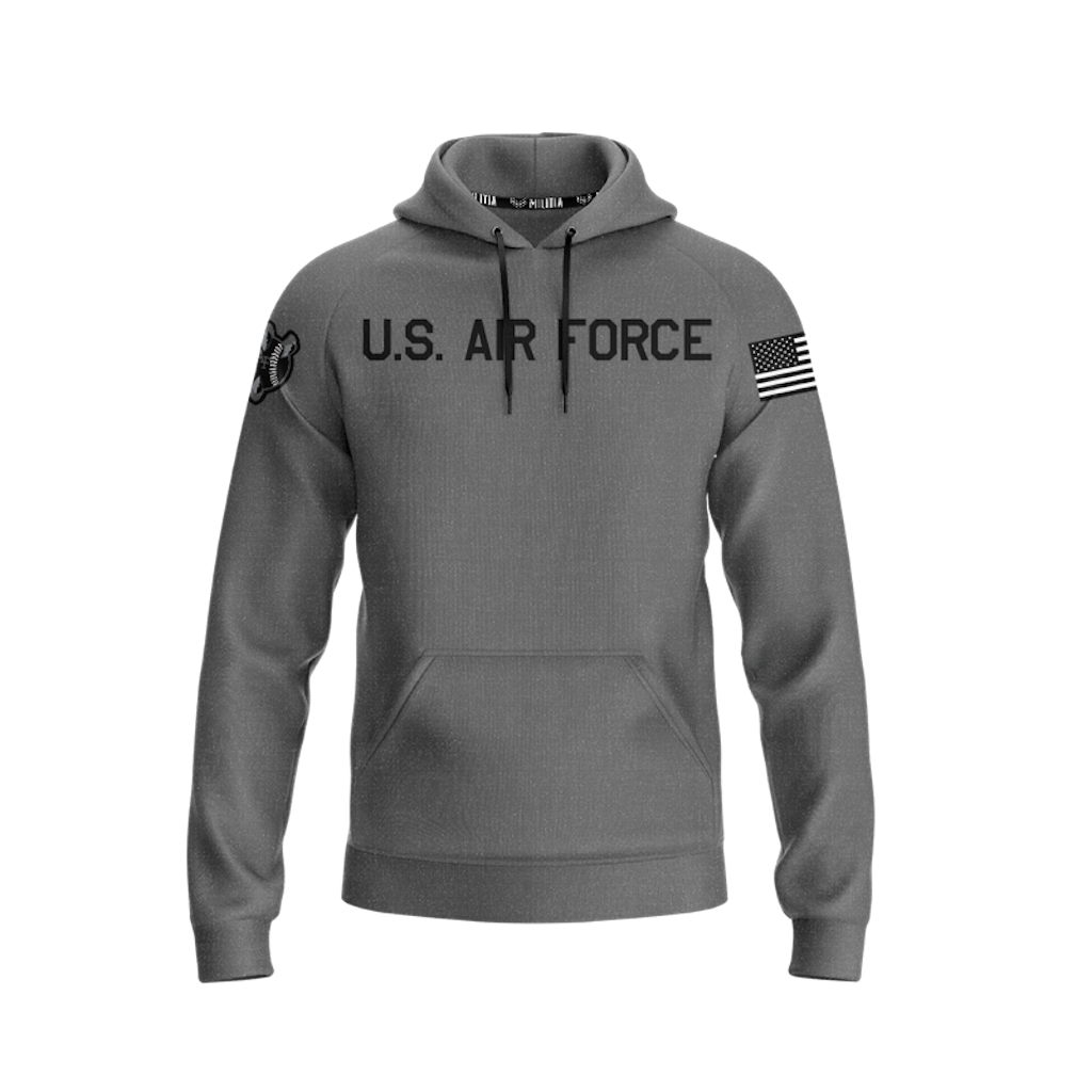 USAFA BASEBALL ON FIELD AUTHENTIC GREY FLEECE LINED HOODIE