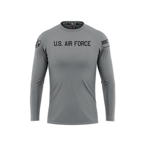 USAFA BASEBALL ON FIELD AUTHENTIC PERFORMANCE LONG SLEEVE TEE- GREY