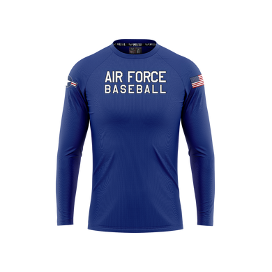 USAFA BASEBALL ON FIELD AUTHENTIC PERFORMANCE LONG SLEEVE TEE- BLUE