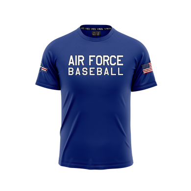 USAFA BASEBALL ON FIELD AUTHENTIC PERFORMANCE TEE- BLUE