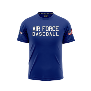 USAFA BASEBALL ON FIELD AUTHENTIC PERFORMANCE TEE- BLUE